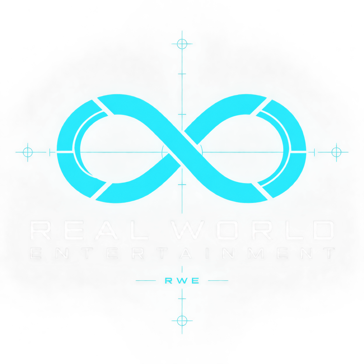 Real World Entertainment infinity logo draft